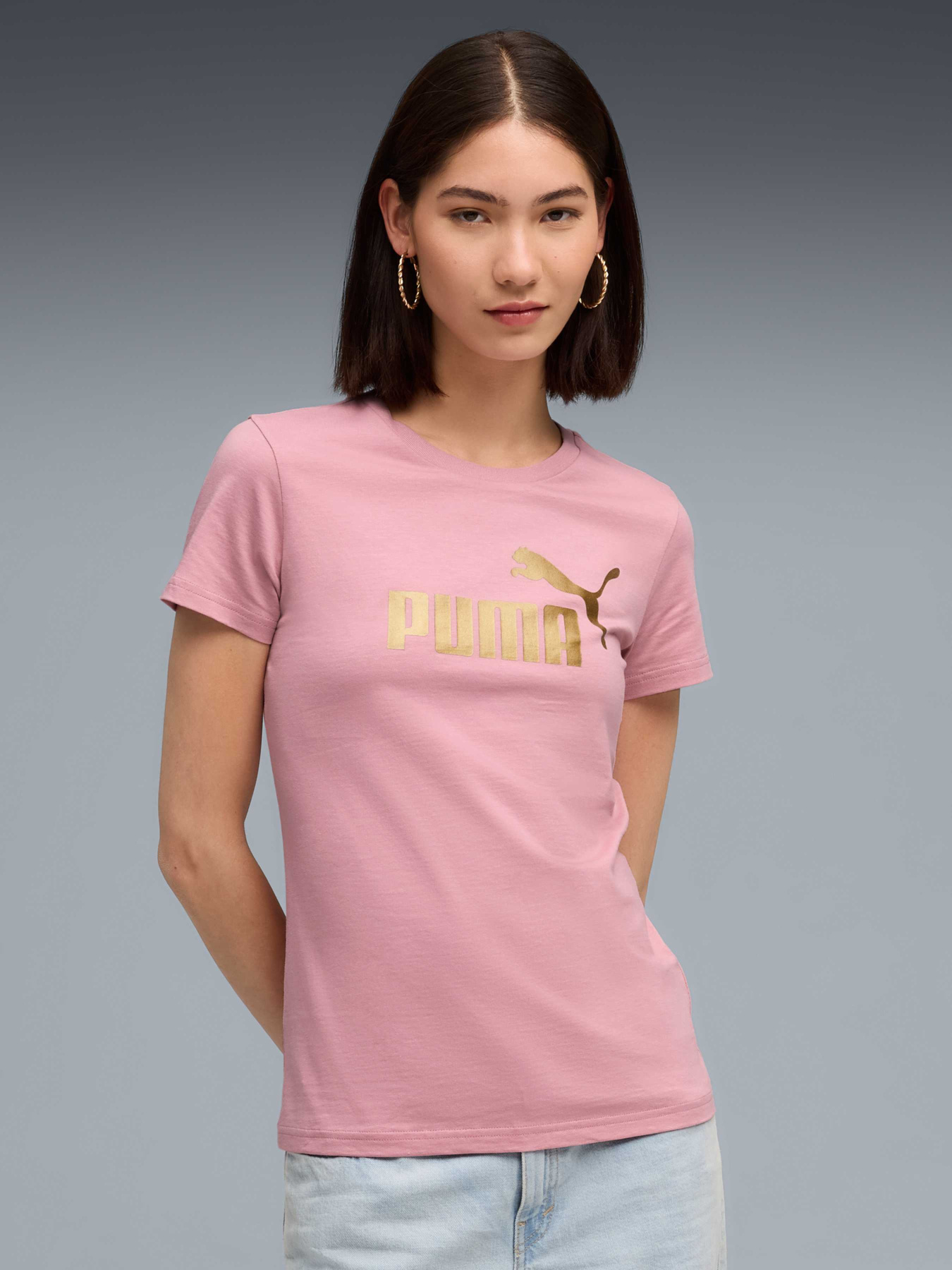Футболка PUMA Metallic No. 1 Logo Tee модель 631536 Фото