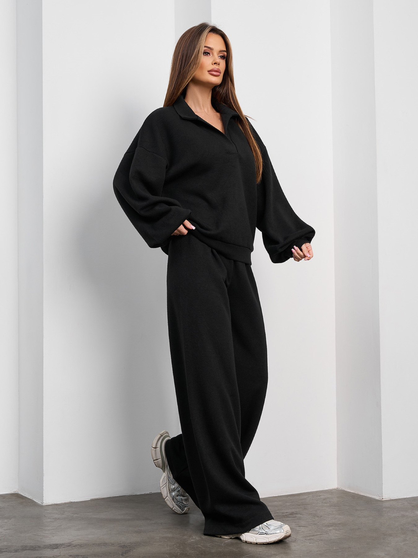 Костюм ISSA Plus модель 15371_черный Фото