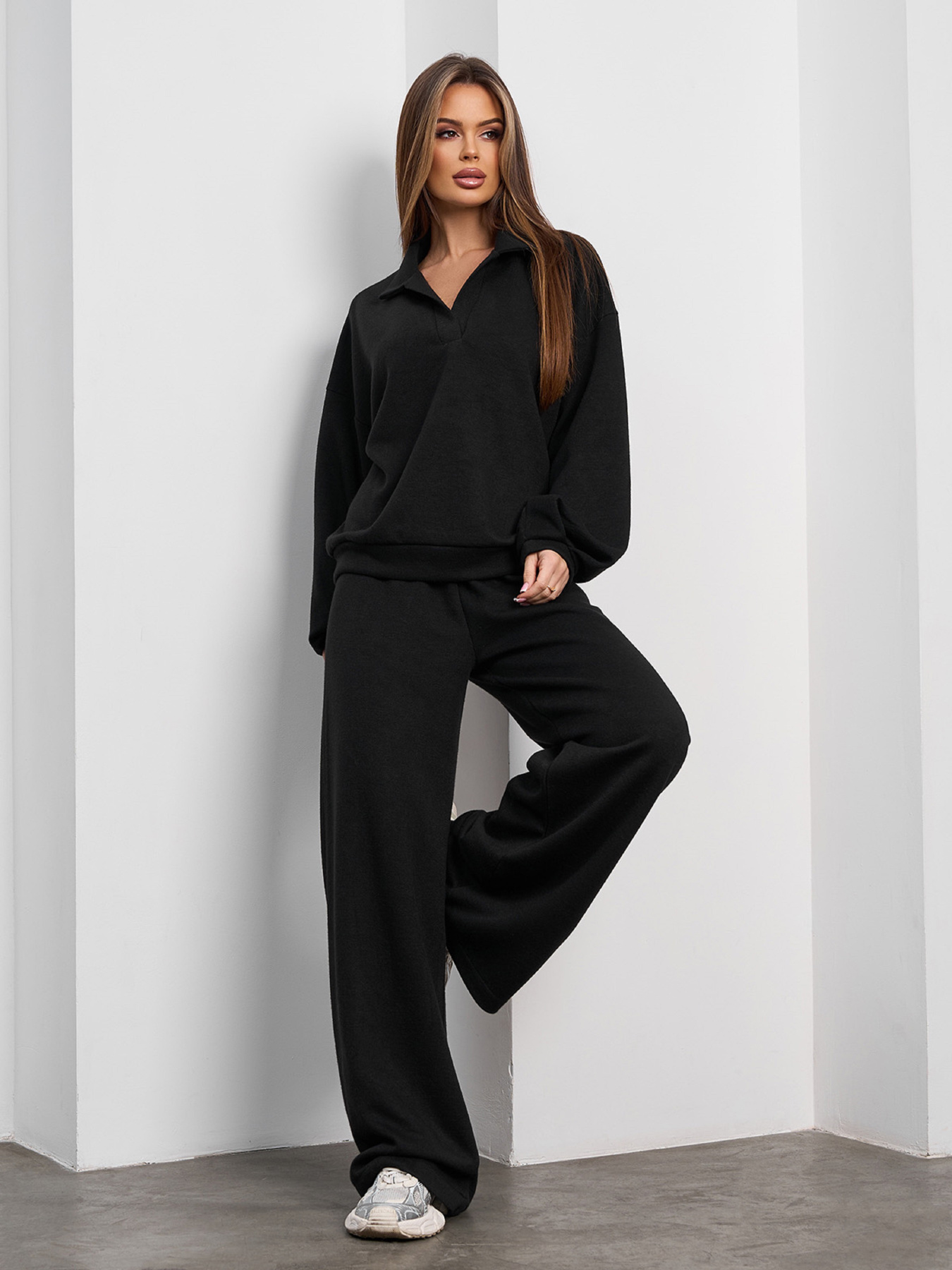 Костюм ISSA Plus модель 15371_черный Фото