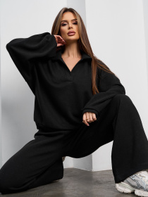 Костюм ISSA Plus модель 15371_черный Фото