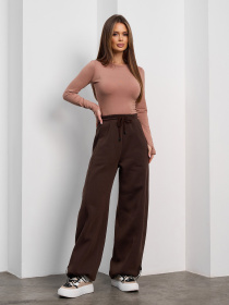Повсякденні штани ISSA Plus модель 15373_темно-коричневый Фото