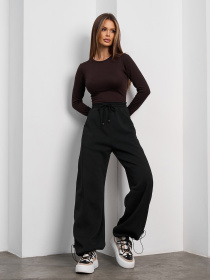 Повсякденні штани ISSA Plus модель 15373_черный Фото