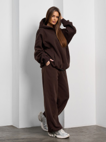 Спортивный костюм ISSA Plus 15374 модель 15374_темно-коричневый Фото