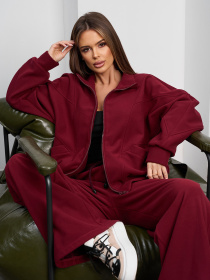 Спортивный костюм ISSA Plus модель 15375_бордовый Фото