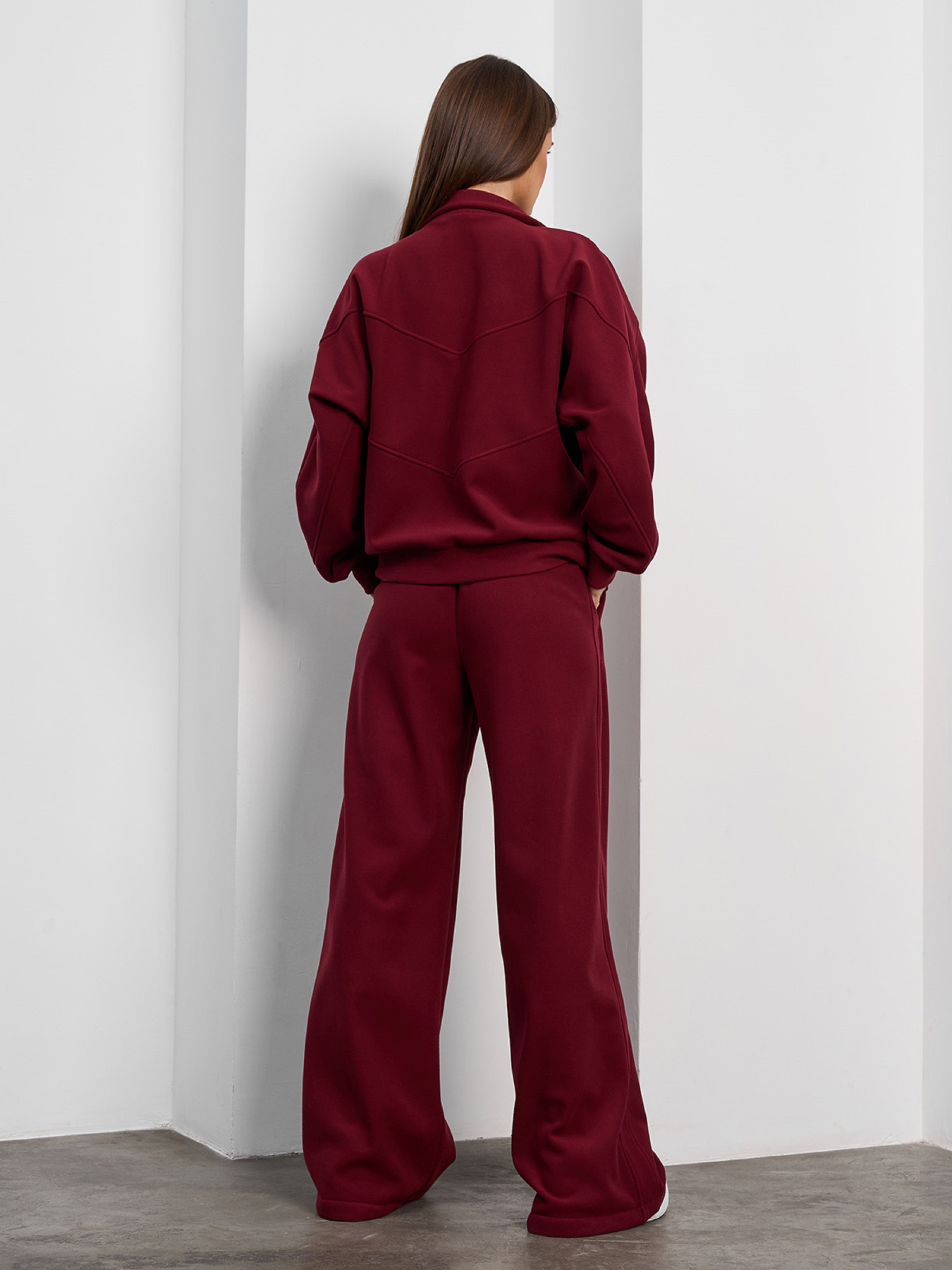 Спортивный костюм ISSA Plus модель 15375_бордовый Спортивный костюм ISSA Plus модель 15375_бордовый Фото