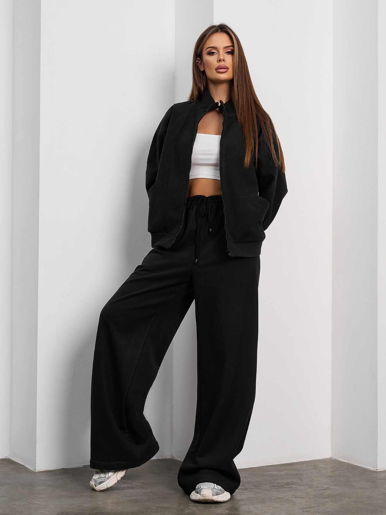 Спортивный костюм ISSA Plus модель 15375_черный Фото