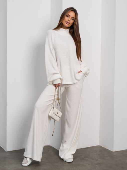 Повсякденний костюм ISSA Plus модель 15376_молочный Фото