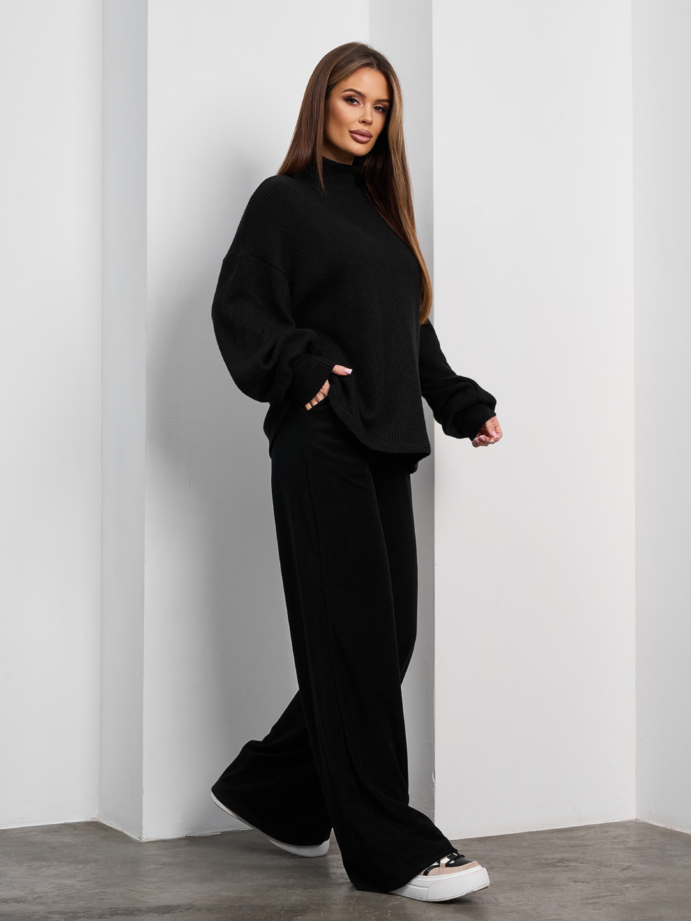 Костюм ISSA Plus модель 15376_черный Фото