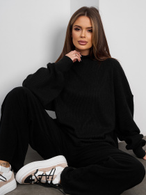 Костюм ISSA Plus модель 15376_черный Фото