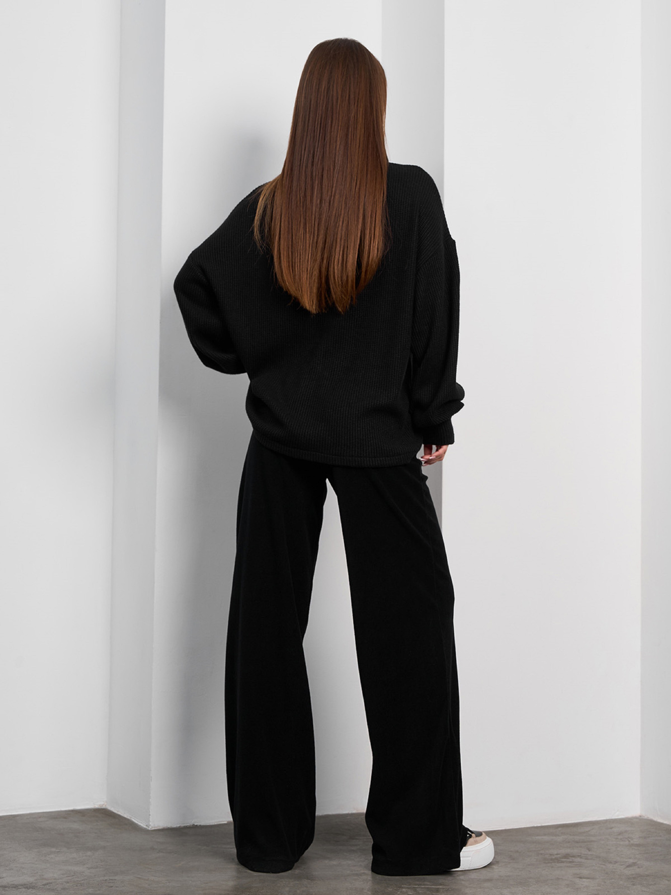 Повседневный костюм ISSA Plus модель 15376_черный Фото