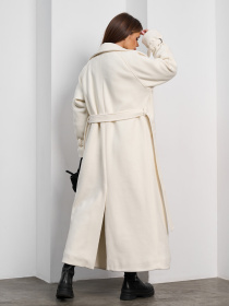 Пальто з утеплювачем ISSA Plus модель 15377_молочный Фото