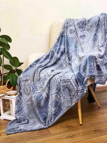 Покрывало Well Soft серого цвета с узором Ecotton модель 23500 Фото