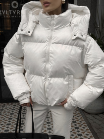 Пуховик Jadone Fashion модель Pufi_bile Фото