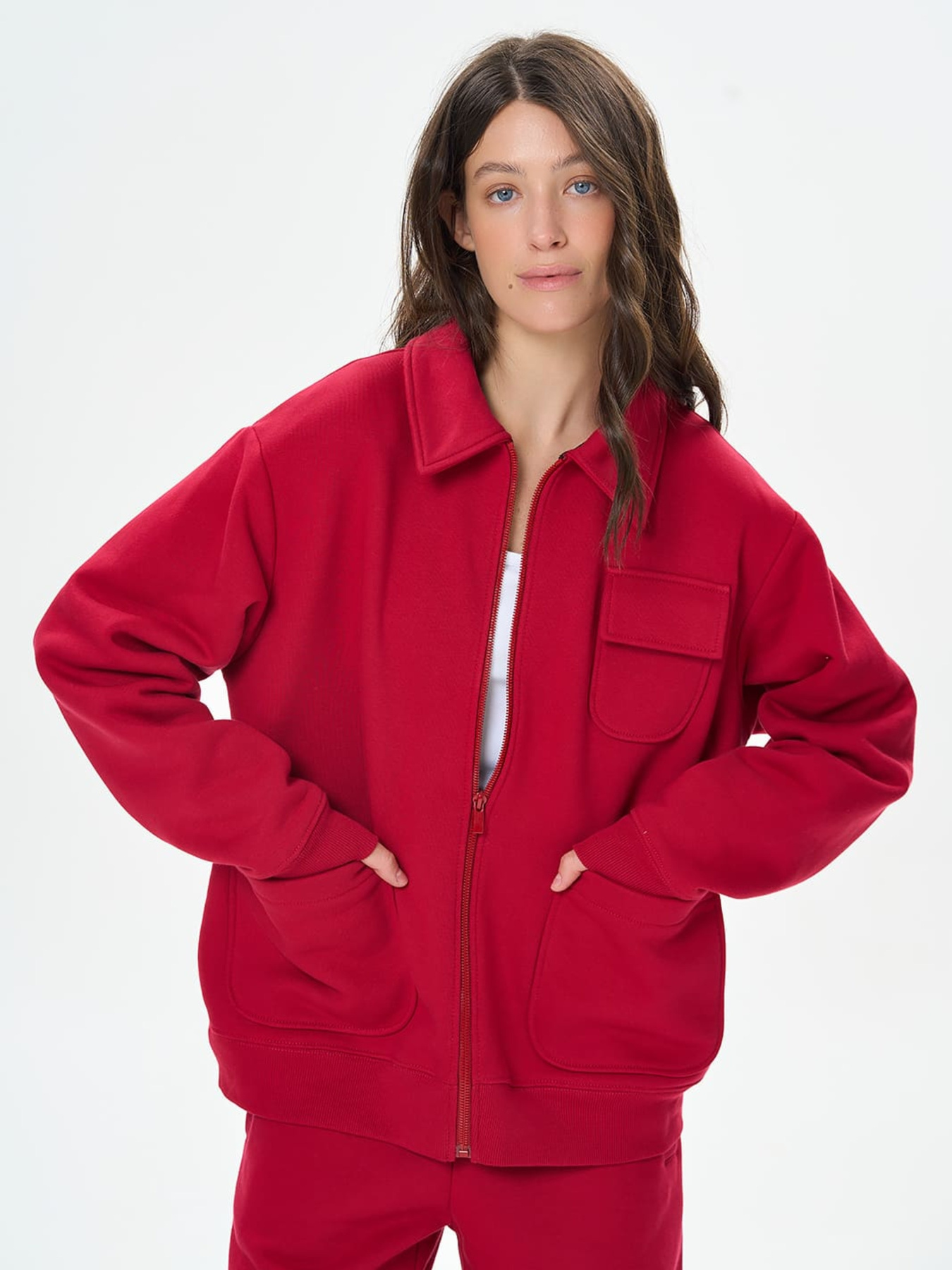 Бомбер Роза модель 250156_red Фото