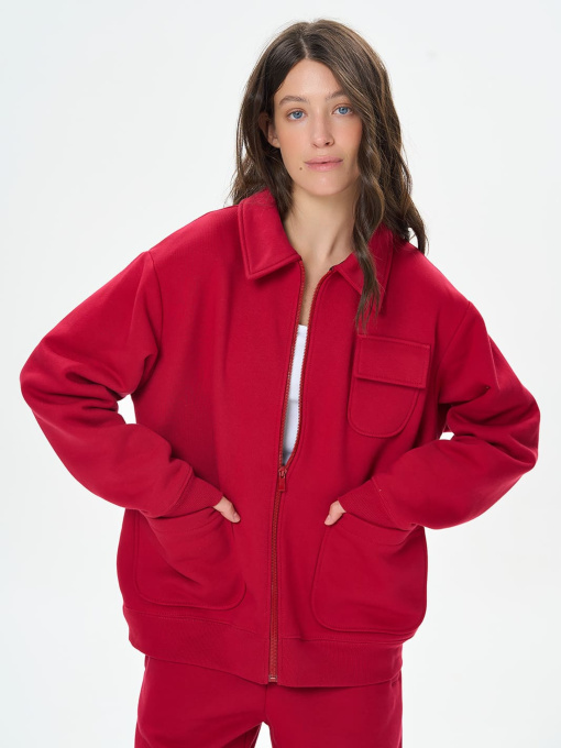 Бомбер Роза модель 250156_red Фото