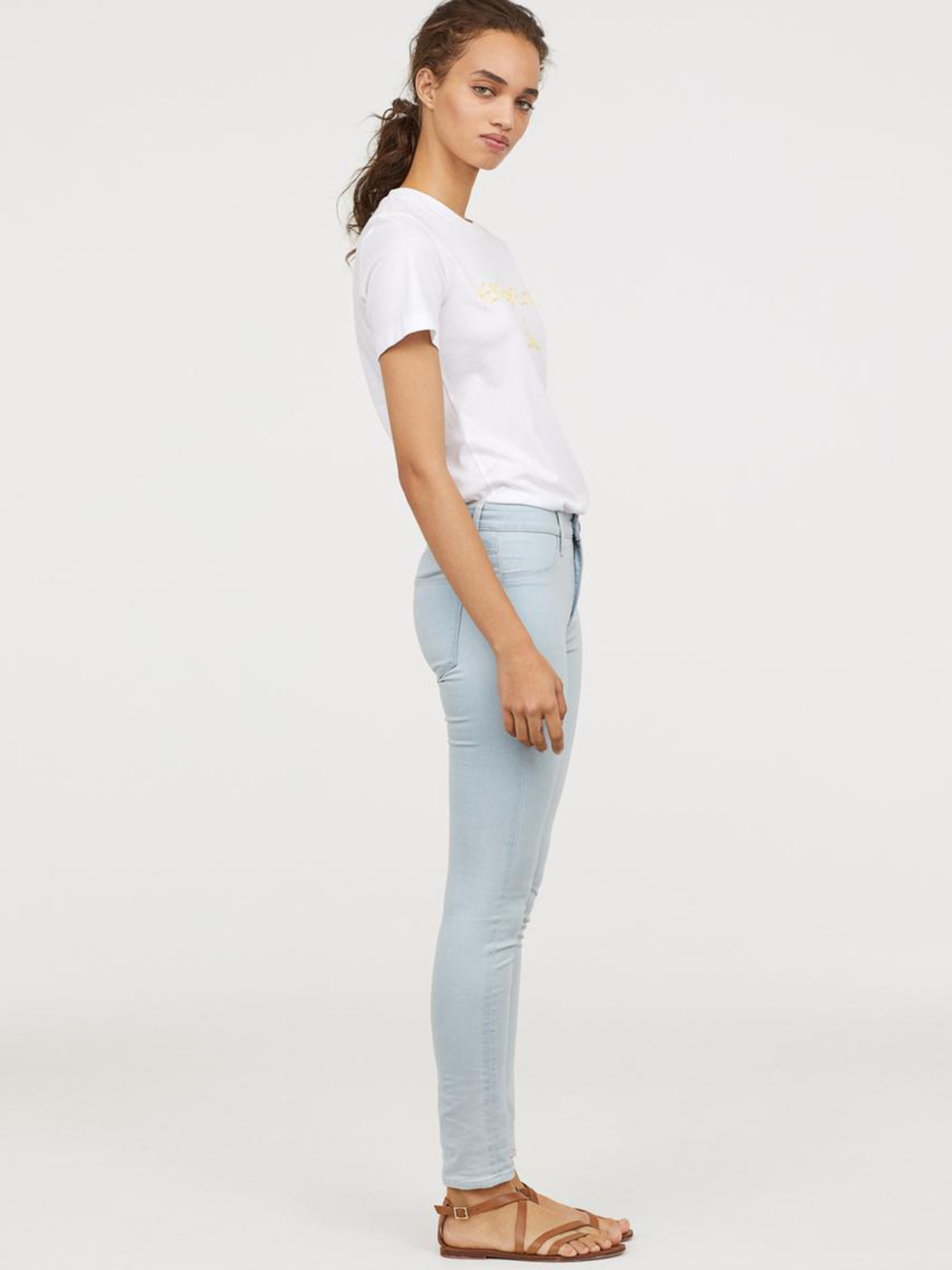 Скіні джинси H&M модель 3992568RP2_светло-голубой Фото