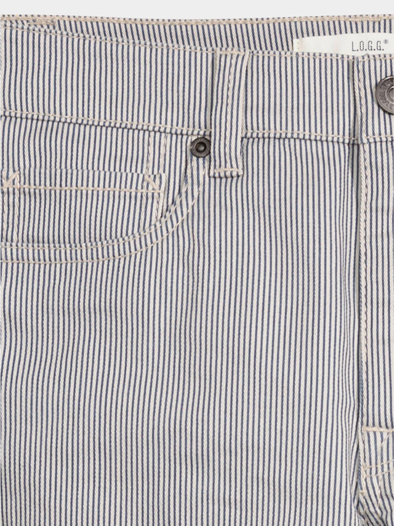 Скинни джинсы H&M модель 3529893RP21_бело-голубой в полоску Фото