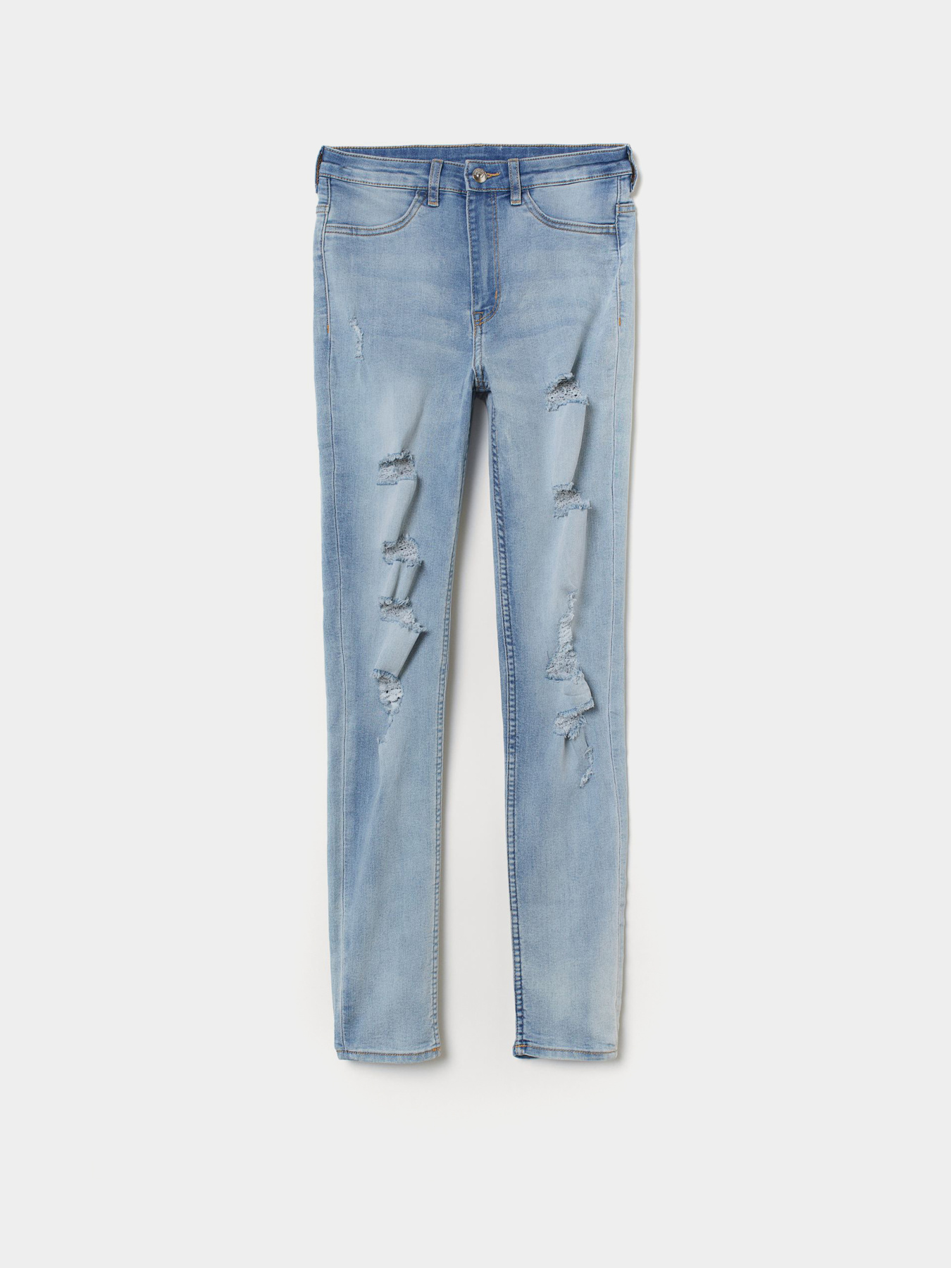 Скинни джинсы H&M модель 6213810RP11_Голубой Фото