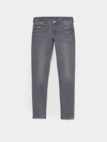 Скинни джинсы H&M модель 8828822sm_Серый Фото