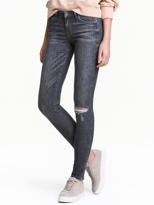 Скинни джинсы H&M модель 4246645RP1_серый Фото