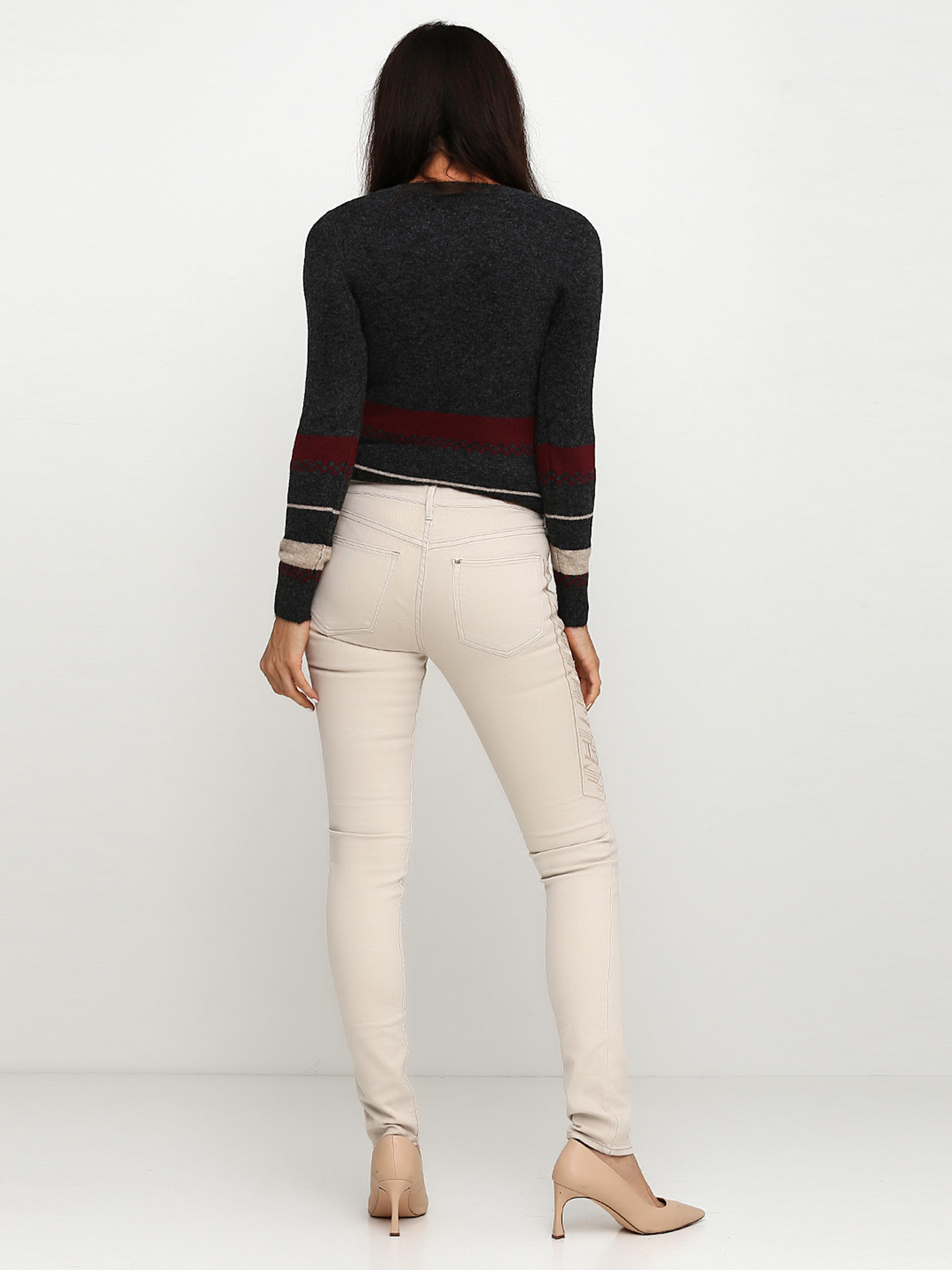 Скинни джинсы H&M модель 1823818RP11_светло-бежевый Фото