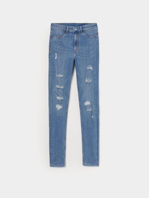 Скинни джинсы H&M модель 6213819sm_светло-синий Фото