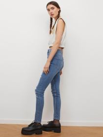 Скинни джинсы H&M модель 6213819sm_светло-синий Фото