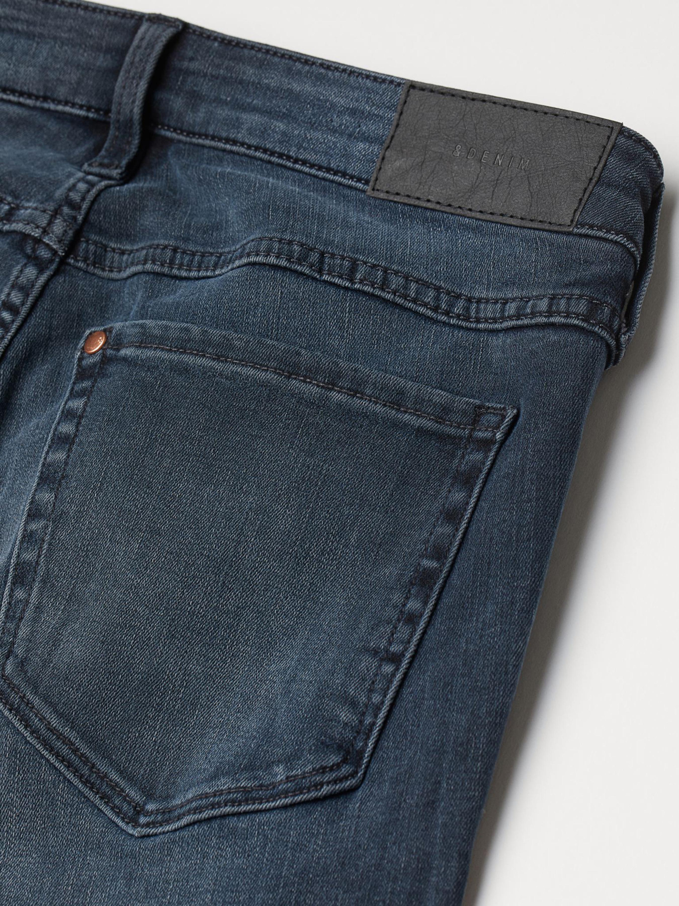 Скинни джинсы H&M модель 9309373sdm_Темно-синий Фото