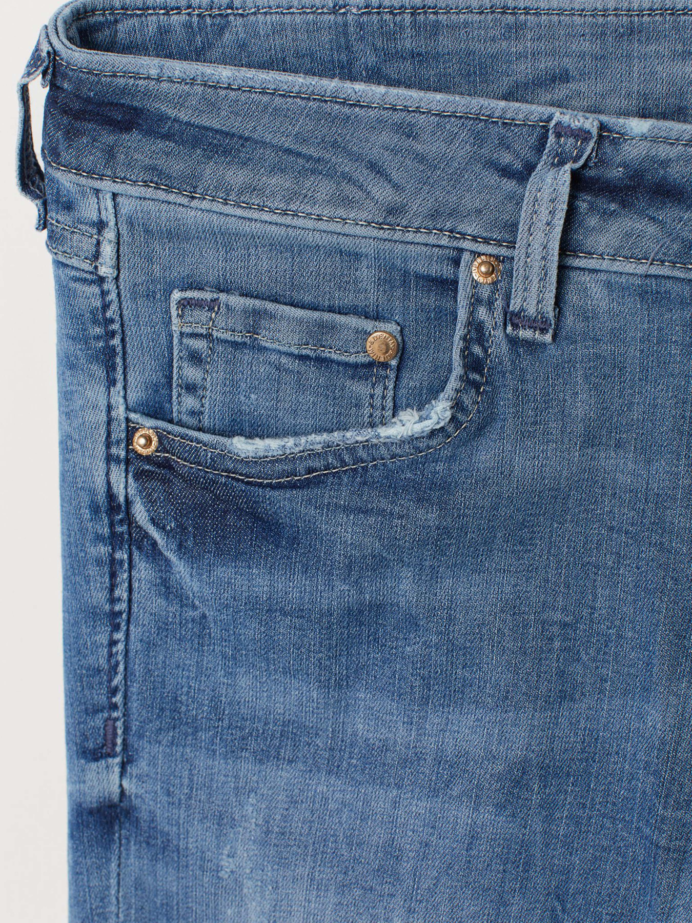 Скинни джинсы H&M модель 5562607RP7_Голубой Фото