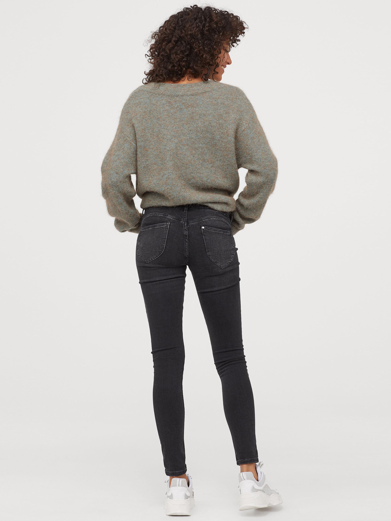 Скинни джинсы H&M модель PS6580309RP4_темно-серый Фото