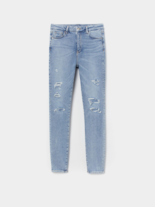 Скинни джинсы H&M модель 8828993abr_Голубой Фото