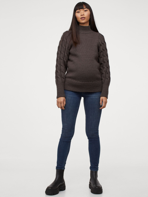 Прямые джинсы H&M модель 8101691wer_Темно-синий Фото