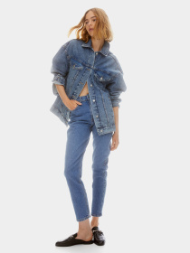 Зауженные джинсы H&M модель 9416664ral_Синий Фото