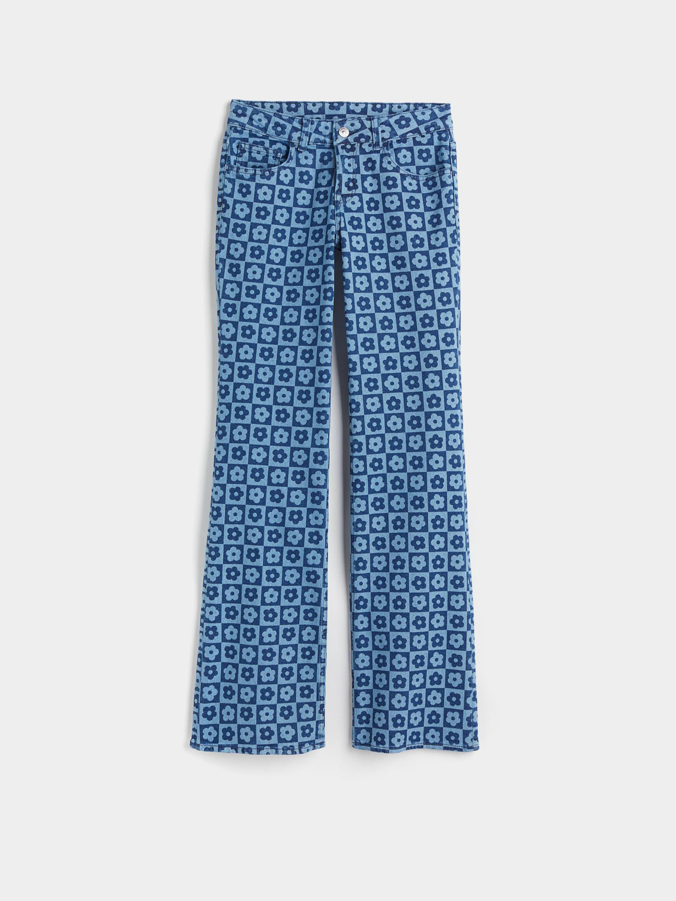 Расклешенные джинсы H&M модель 1037118ral_Синий Расклешенные джинсы H&M модель 1037118ral_Синий Фото