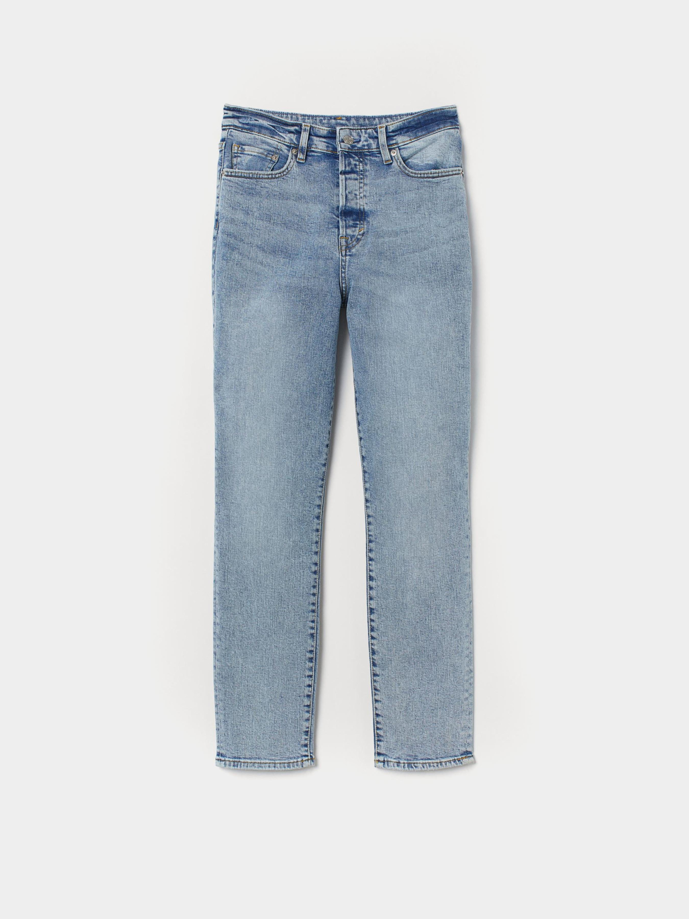 Прямые джинсы H&M модель 7147901wer_Голубой Фото