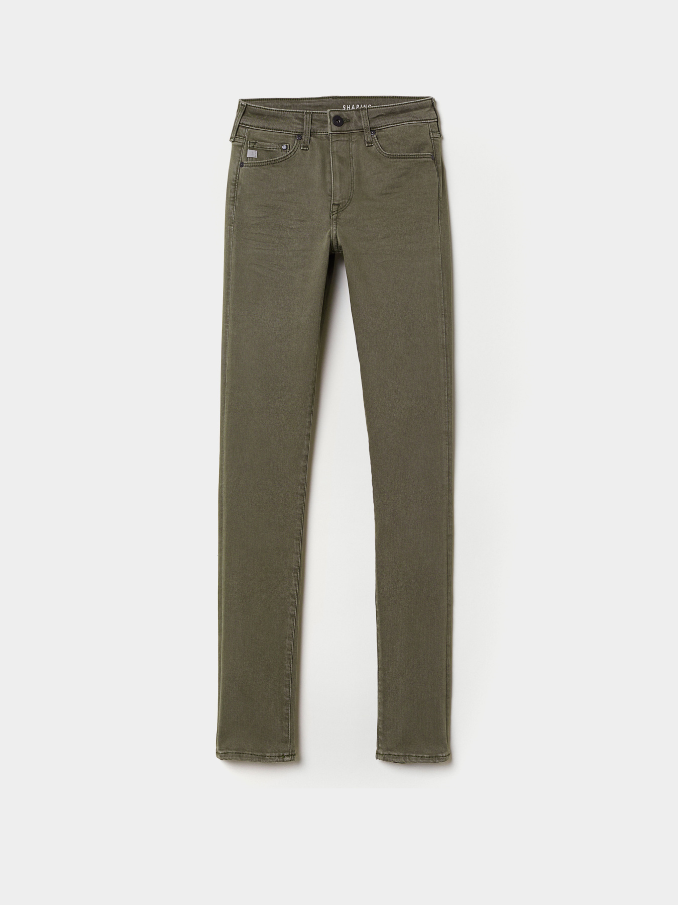 Скинни джинсы H&M модель 3991366log_Хаки Фото