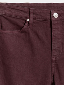 Скинни джинсы H&M модель 2522986dlog_Бордовый Фото