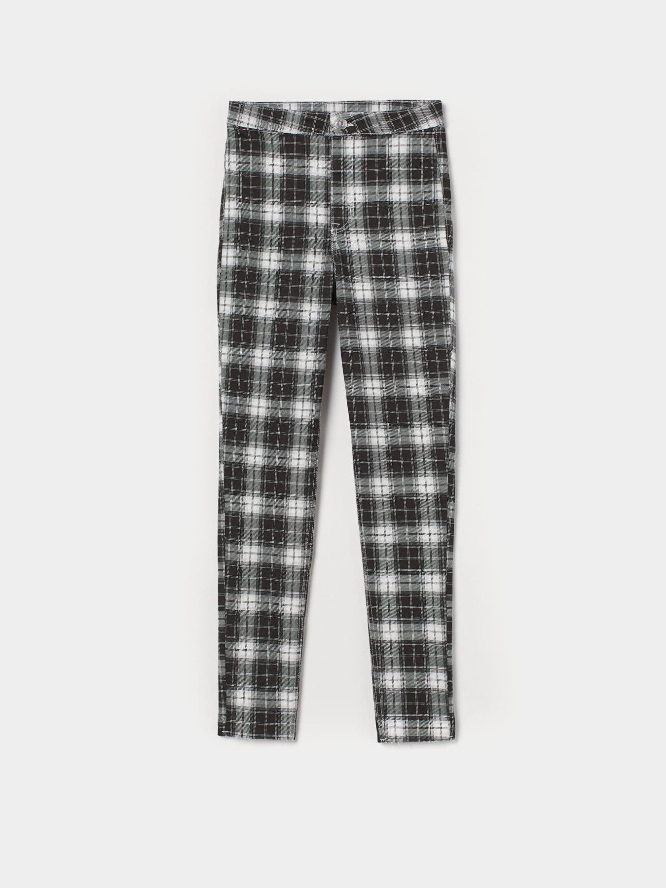 Скинни джинсы H&M модель 8977303Wabr_бело-черный Фото