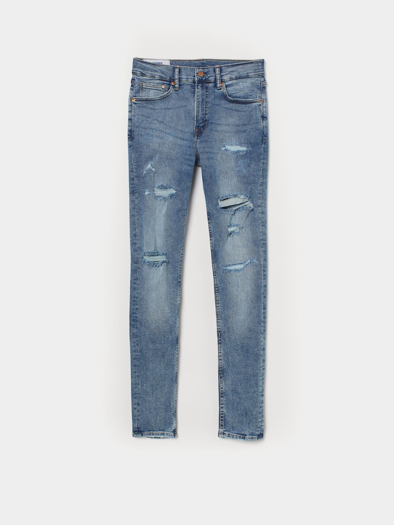 Скинни джинсы H&M модель 6886922wer_Голубой Фото