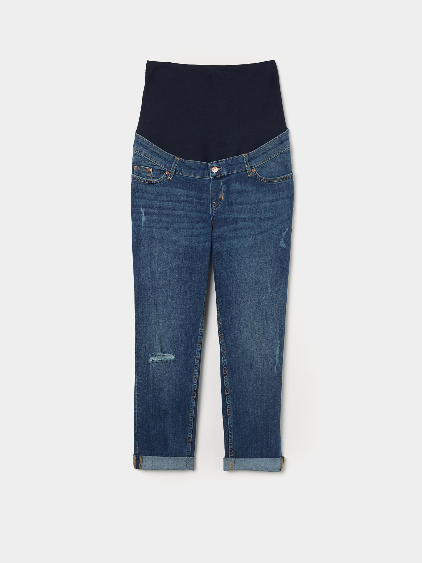 Зауженные джинсы H&M модель 8765782wer_Темно-синий Фото