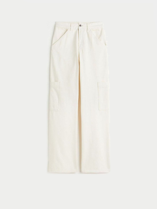 Прямые джинсы H&M модель 10580205wer_Молочный Фото