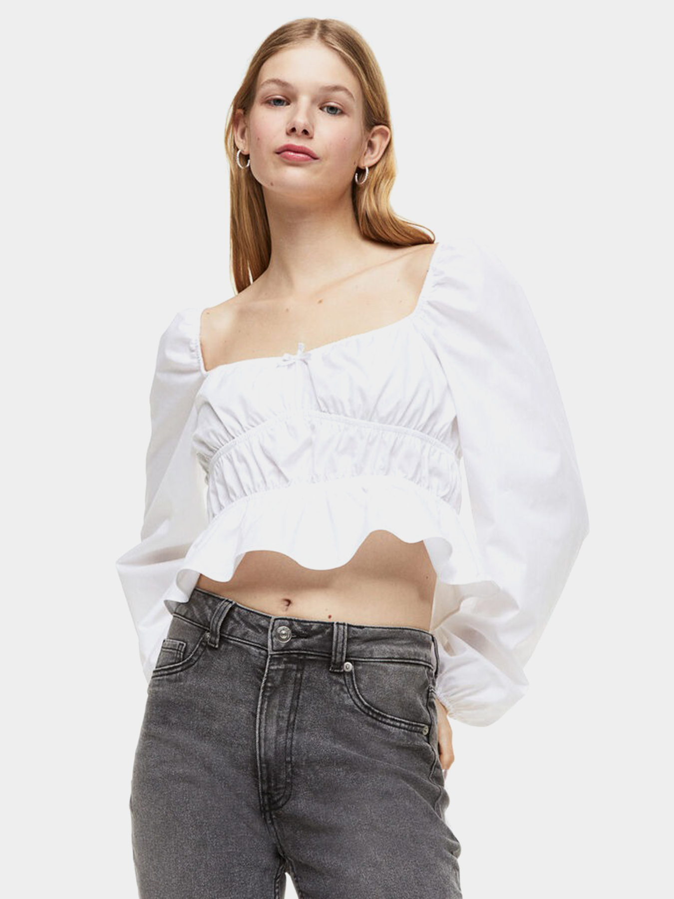 Скинни джинсы H&M модель 6739008wer_Серый Скинни джинсы H&M модель 6739008wer_Серый Фото