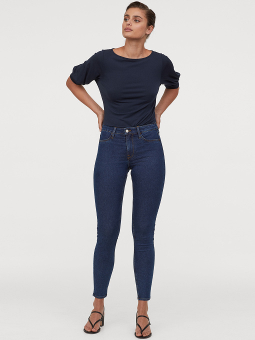 Скіні джинси H&M модель 3992569wer_Темно-синий Фото