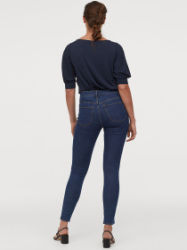 Скинни джинсы H&M модель 3992569wer_Темно-синий Скинни джинсы H&M модель 3992569wer_Темно-синий Фото