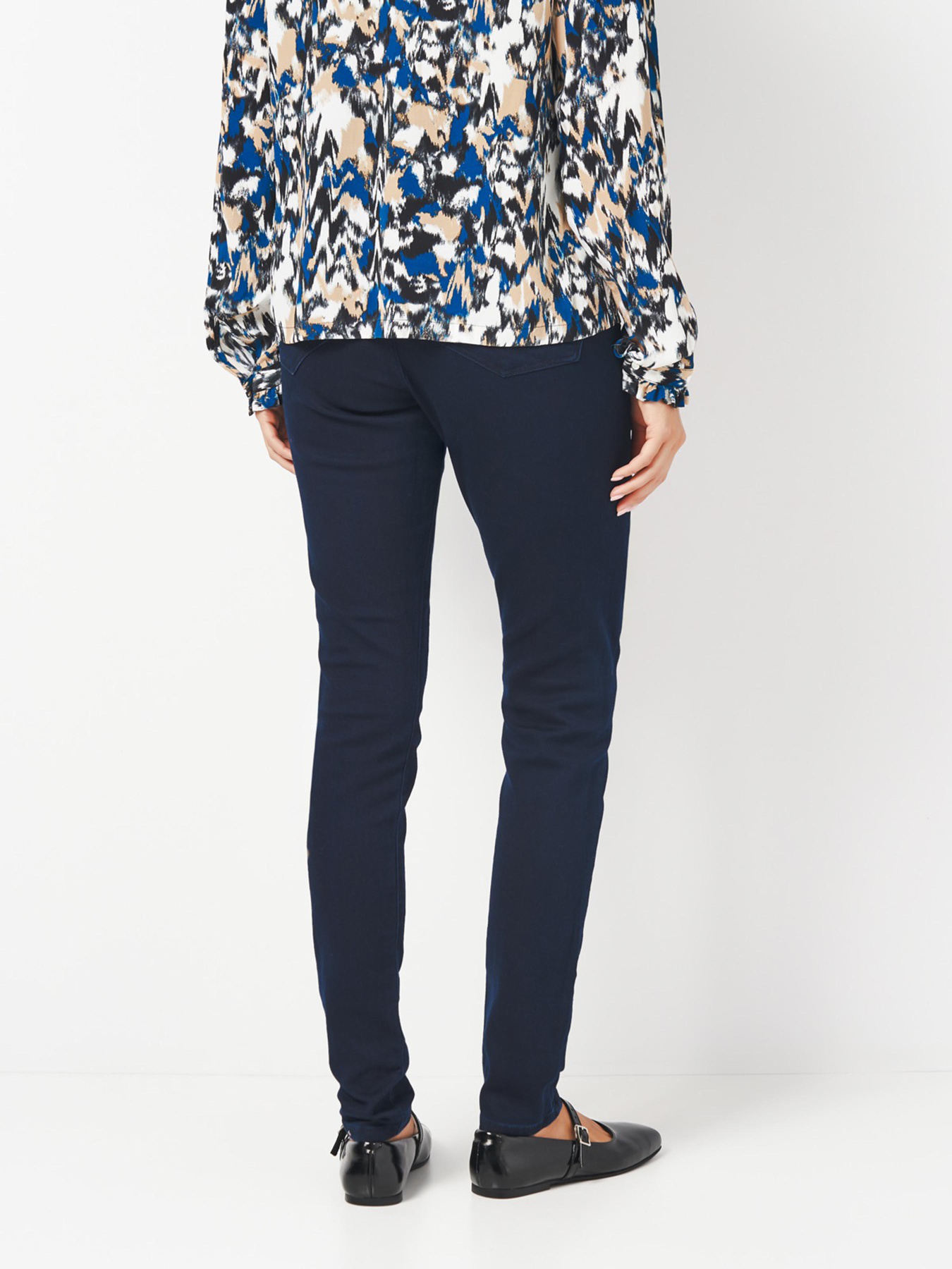 Скинни джинсы H&M модель 9008002ral_Темно-синий Фото