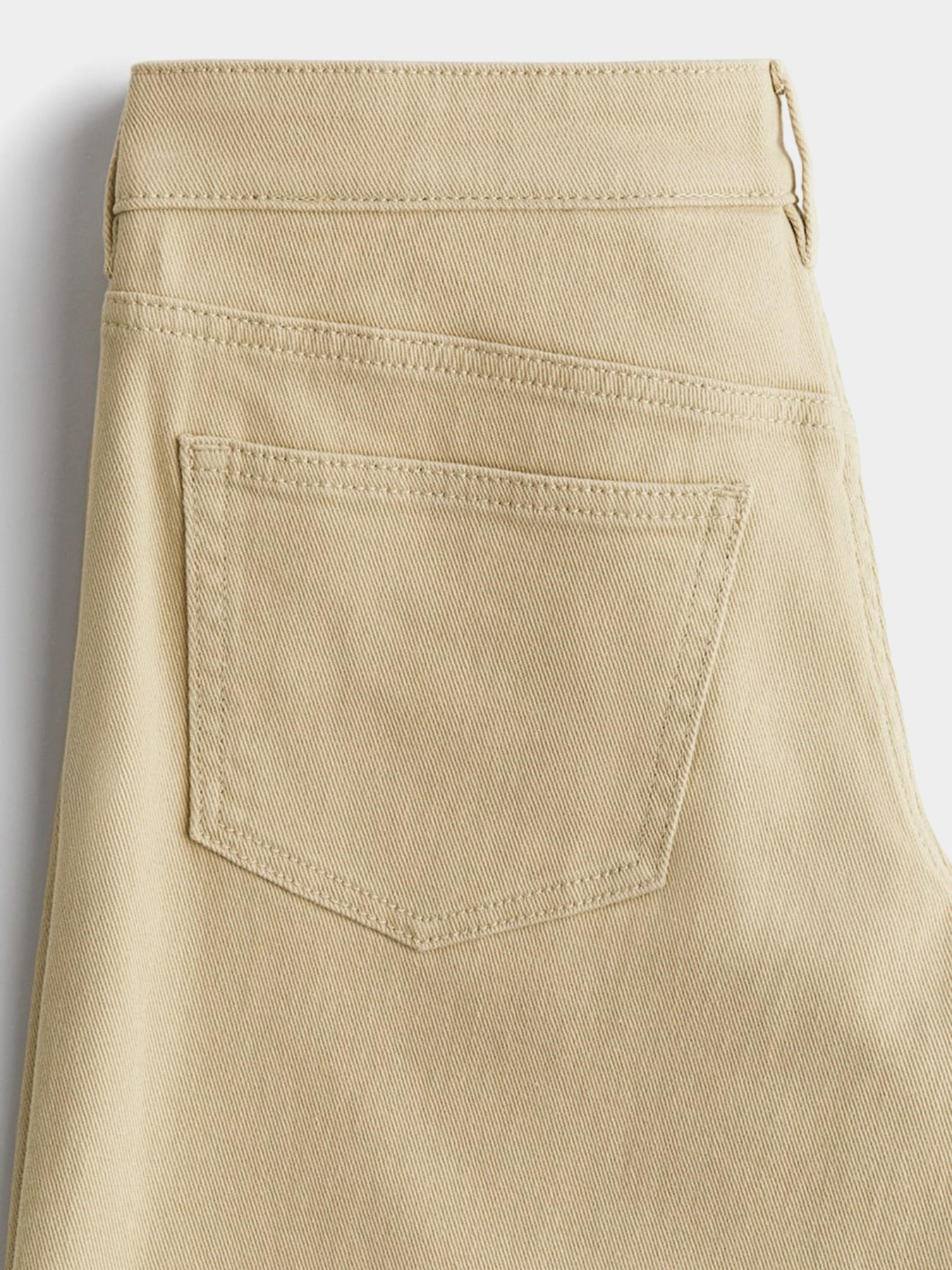 Широкие джинсы H&M модель 9630876wer_Бежевый Фото