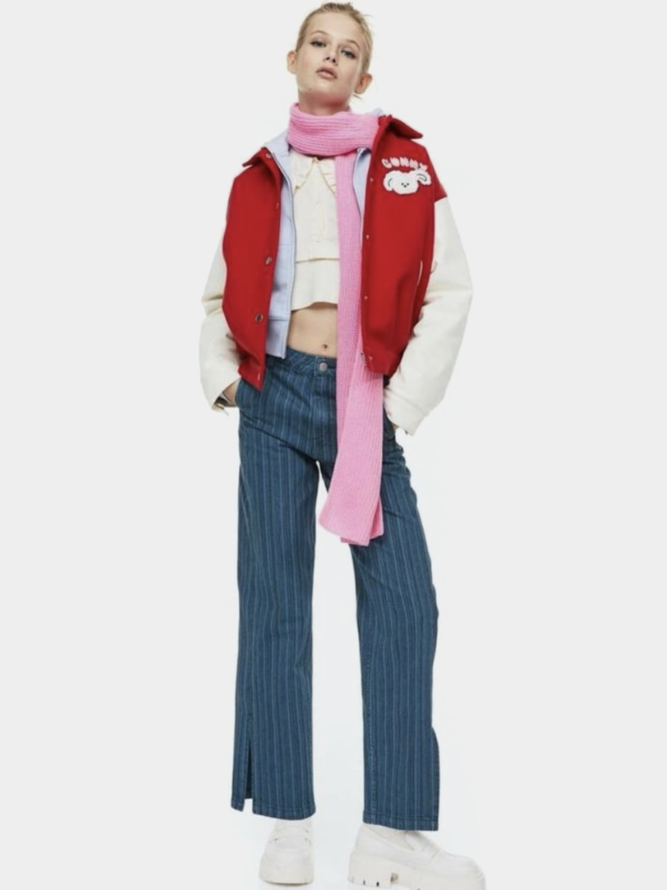 Прямые джинсы H&M модель 1143029wer_Синий Фото