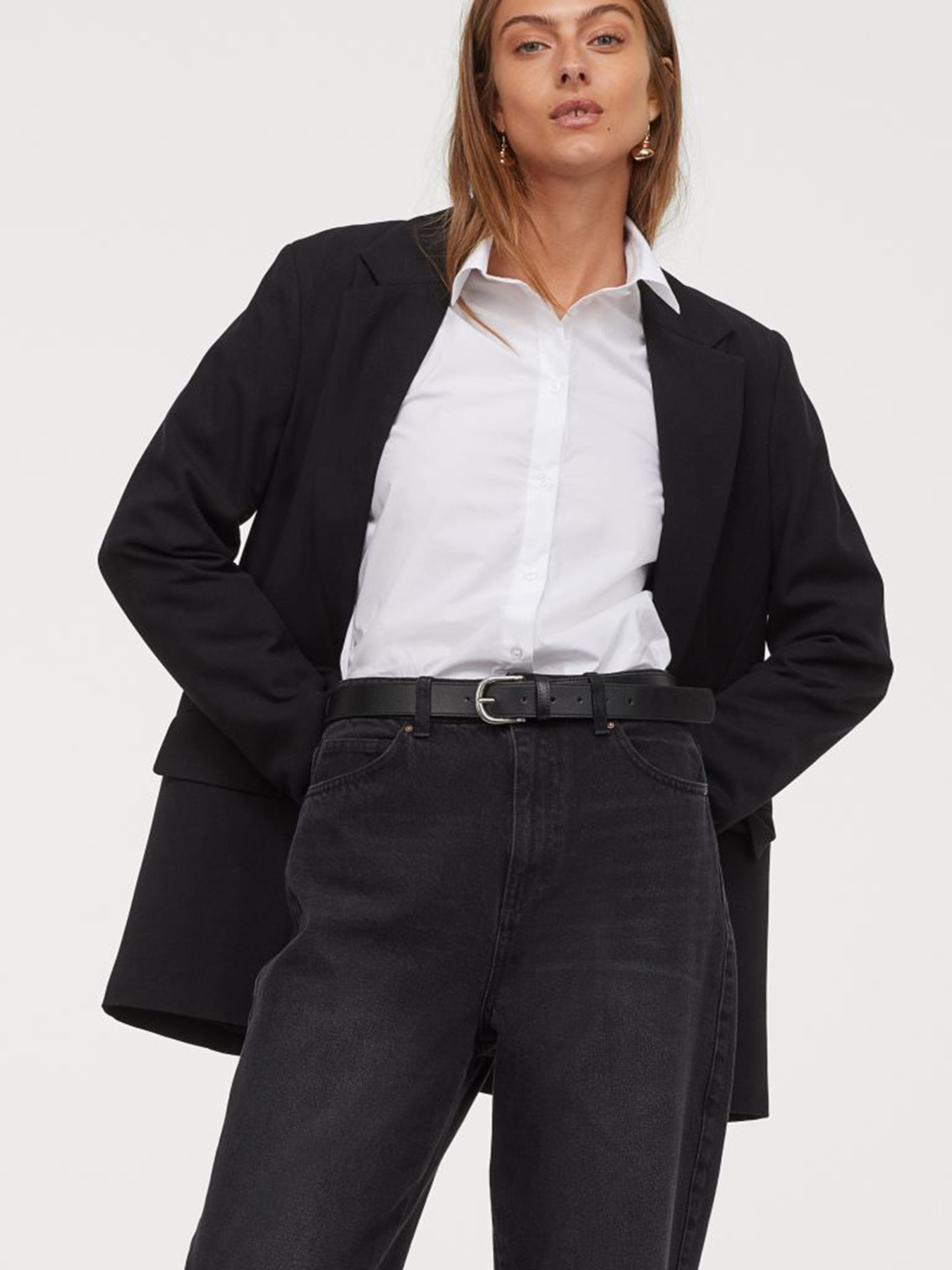 Джинсы мом H&M модель 9223812wer_Темно-серый Фото