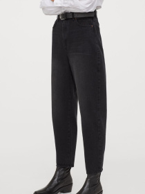 Джинсы мом H&M модель 9223812wer_Темно-серый Джинсы мом H&M модель 9223812wer_Темно-серый Фото