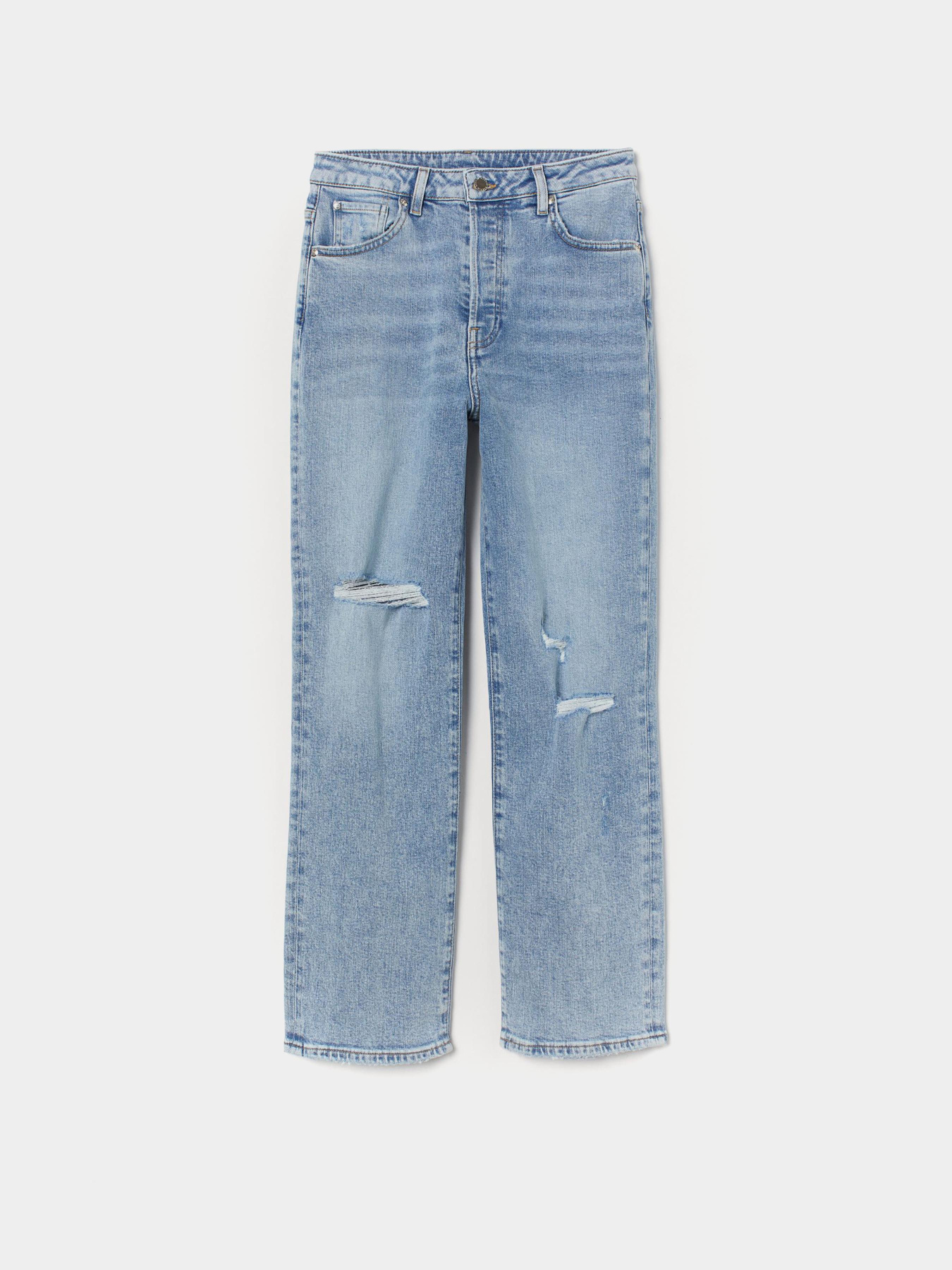 Прямые джинсы H&M модель 9066122wer_Голубой Фото